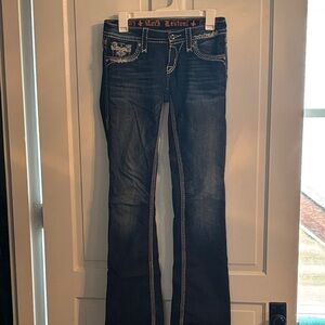 Rock Revival Dark Blue Serene bootcut Jeans with sequins